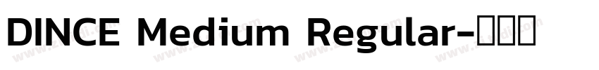 DINCE Medium Regular字体转换